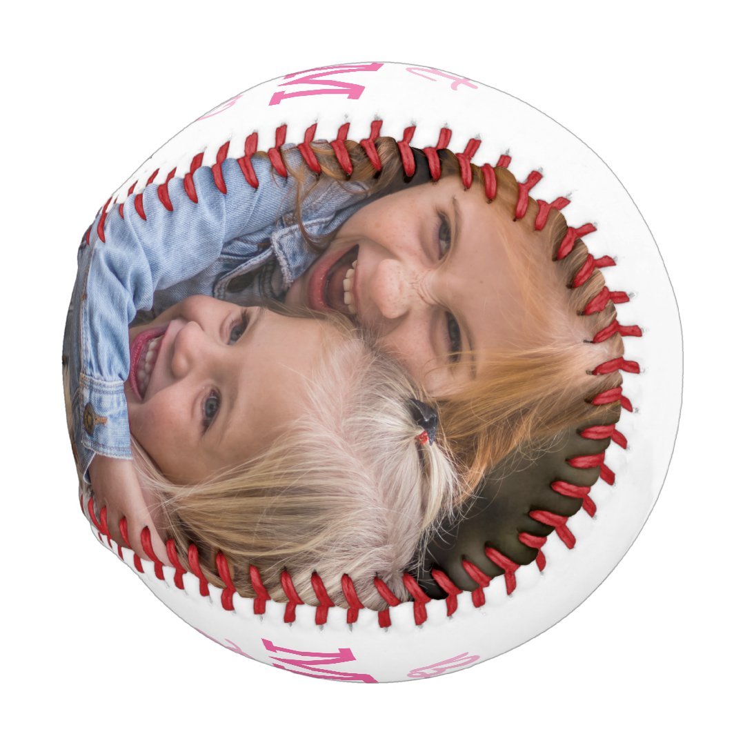 Best Mom Ever Photo Baseball