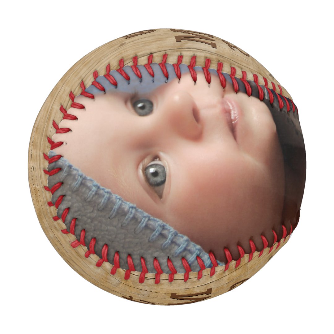 Rustic Best Mom Ever Photo Baseball