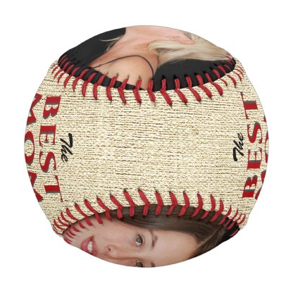 Rustic Best Mom Ever For Mother Photo Collage Baseball