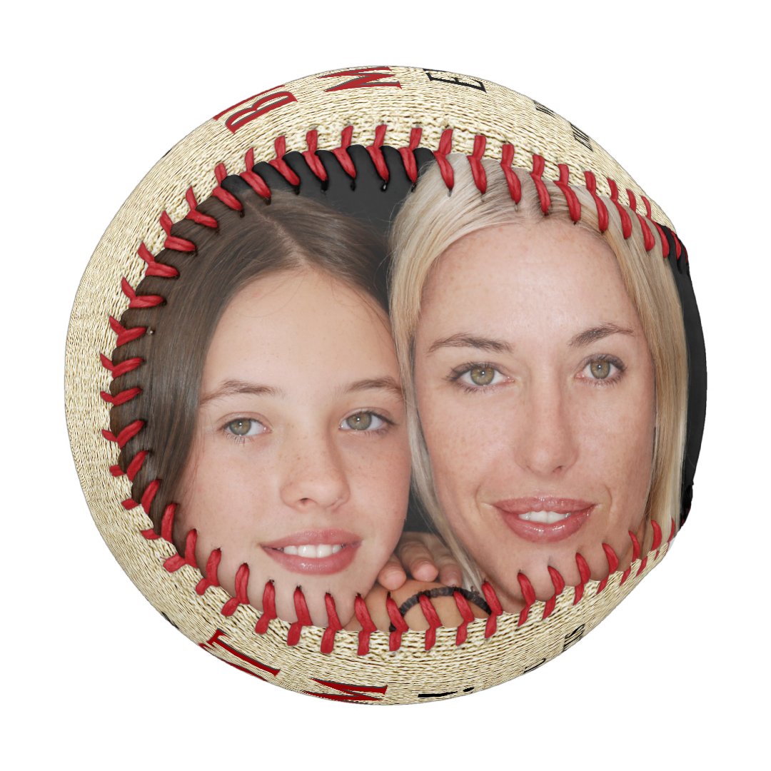 Rustic Best Mom Ever For Mother Photo Collage Baseball