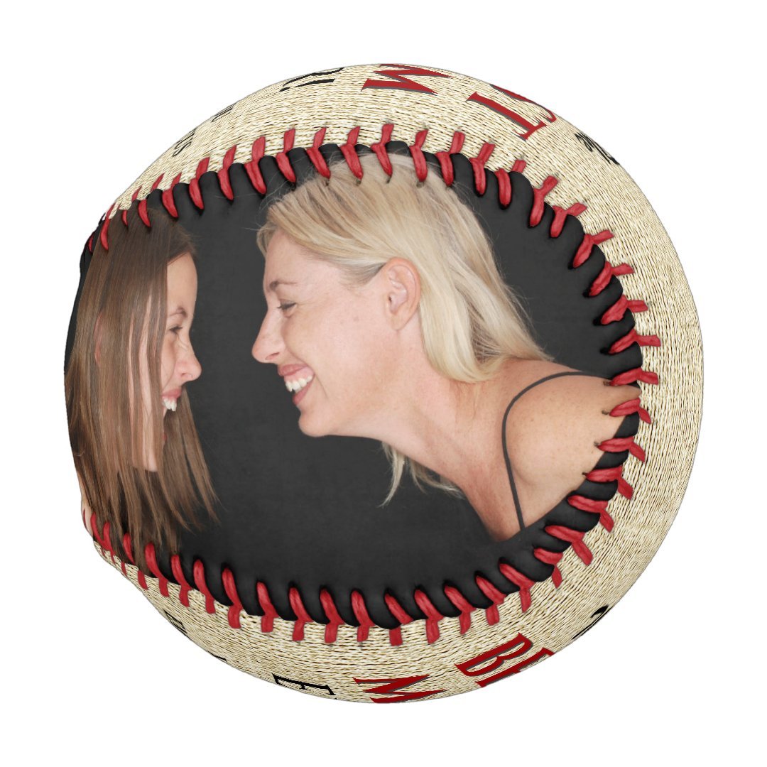 Rustic Best Mom Ever For Mother Photo Collage Baseball