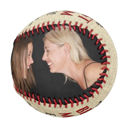 Rustic Best Mom Ever For Mother Photo Collage Baseball