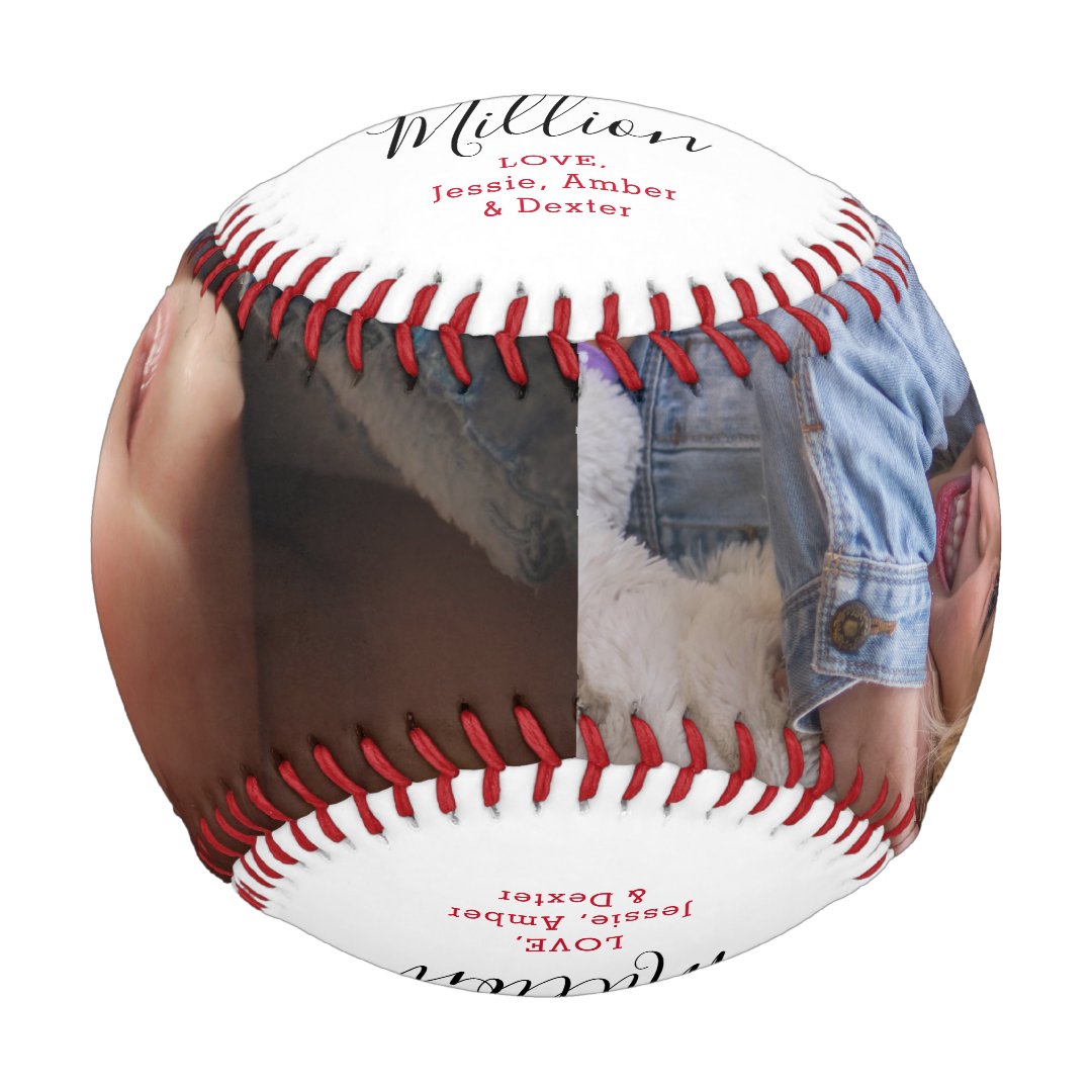 Custom Mom in a Million Photo Baseball