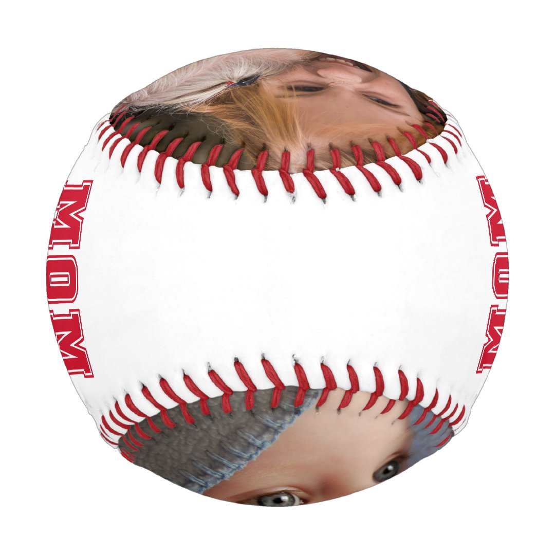 Custom Mom in a Million Photo Baseball