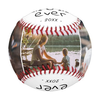 Best Mom Modern Foliage 3 Custom Photos Mother Baseball