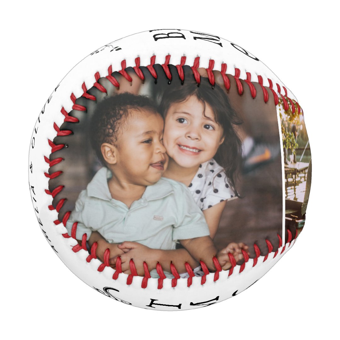 Best Mom Modern Foliage 3 Custom Photos Mother Baseball