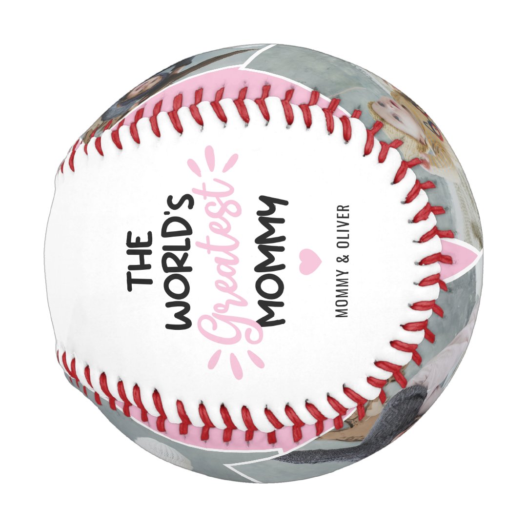 The World's Greatest Mommy 4 Photo Baseball