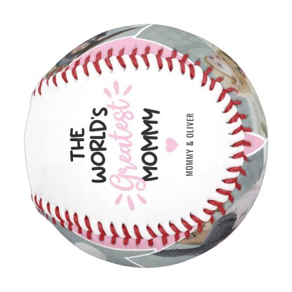 The World's Greatest Mommy 4 Photo Baseball