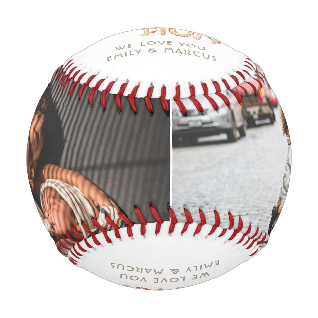 Cool Mom Hand Lettering Mother Keepsake Photo Baseball