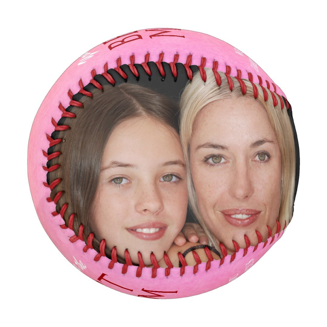 Rustic Best Mom For Mother 2 Photo Baseball