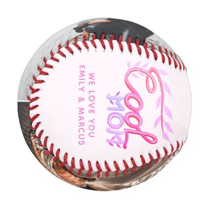 Cool Mom Hand Lettering Mother Keepsake Photo Baseball