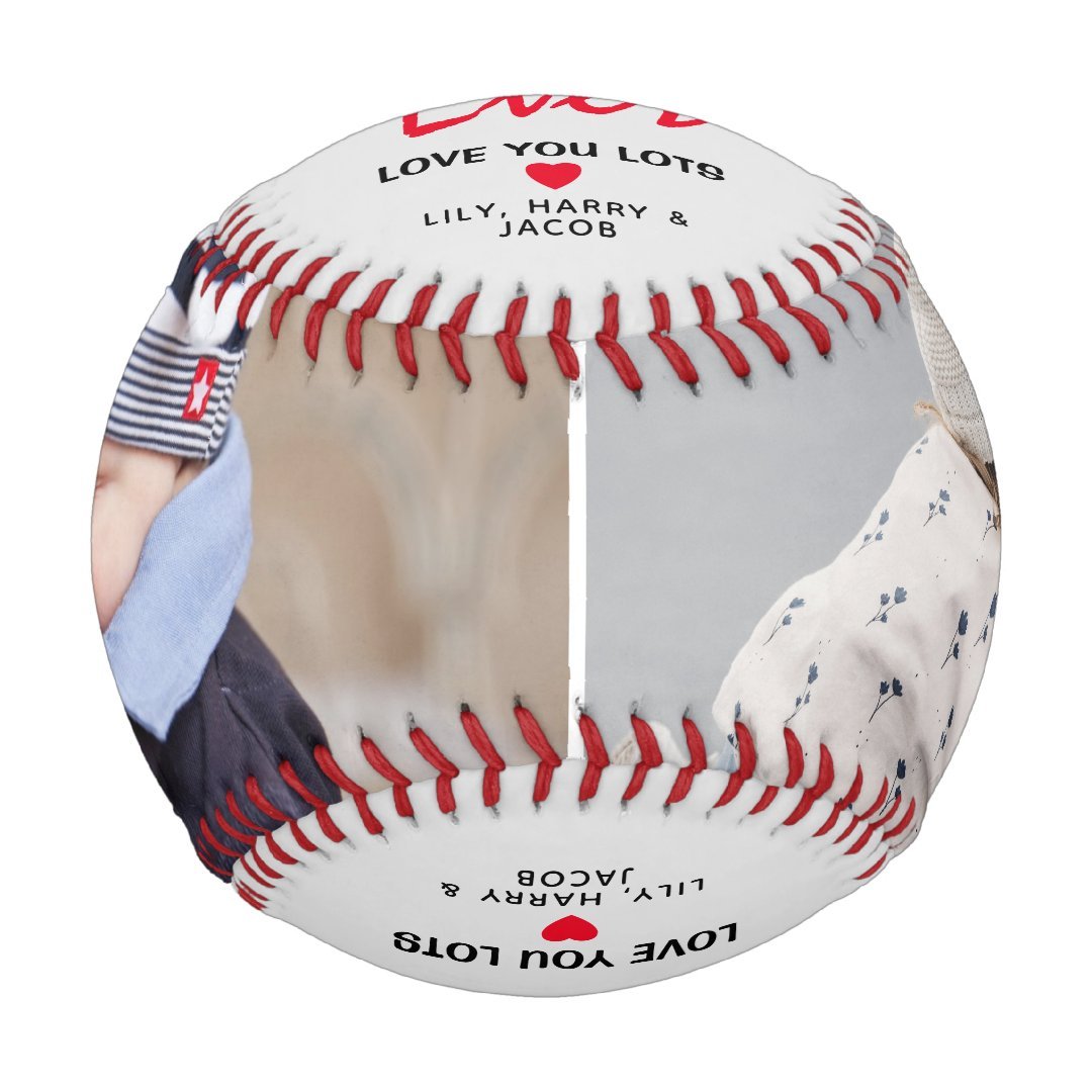 Classic 'Best Mom Ever' 2 Photo Gift Baseball