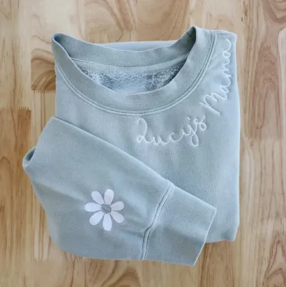 CUSTOM EMBROIDERED CREW-Custom Name Embroidered Crewneck Sweatshirt