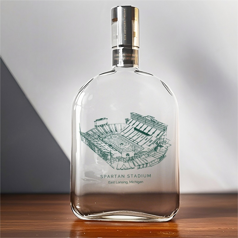 Spartan Stadium-Michigan State Spartans Whiskey Bottles