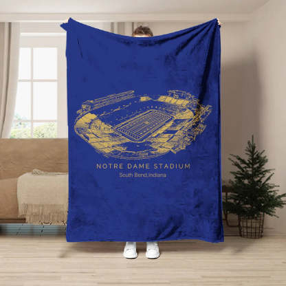 Notre Dame Stadium - Notre Dame Fighting Irish football, Football Blanket