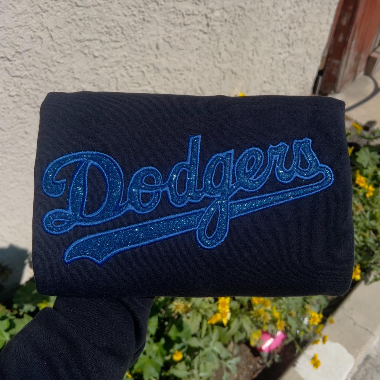 Custom Embroidered Glitter Baseball Team Sweatshirt