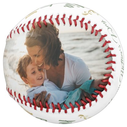 Elegant Best Mom Ornament 2 Photo Keepsake Softball