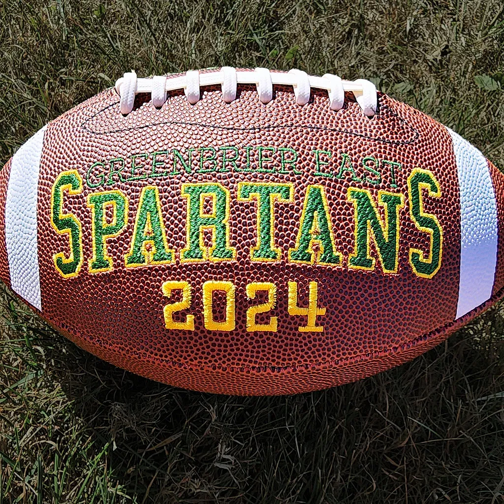 Custom Embroidered Football, Senior Gift, Graduation Gift, Class Of 2025