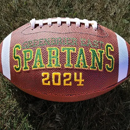 Custom Embroidered Football, Senior Gift, Graduation Gift, Class Of 2025
