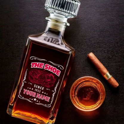 THE SHOE Stadium-Ohio State Buckeyes Football Whiskey Bottle Decanter
