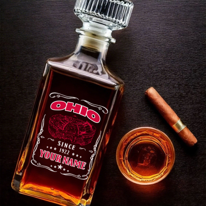 Ohio Stadium-Ohio State Buckeyes Football Whiskey Bottle Decanter