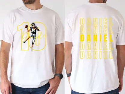 Matching Game Day Tees For Dad & Kids – Custom Football Photo Shirts For Team Spirit!