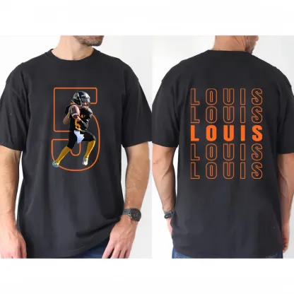 Matching Game Day Tees For Dad & Kids – Custom Football Photo Shirts For Team Spirit!