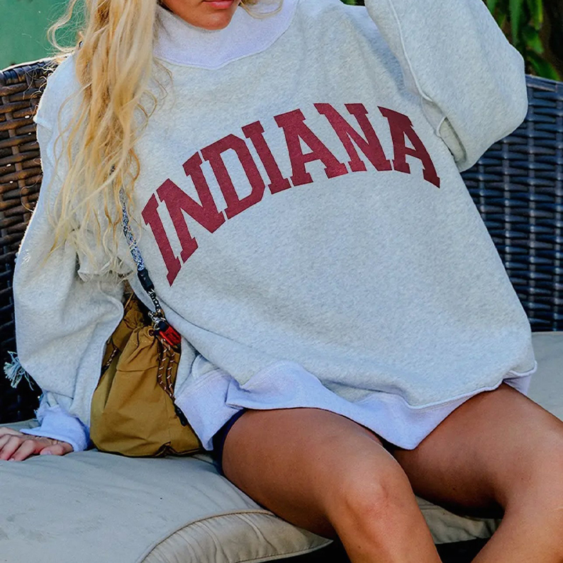 Personalized Indiana Reversible Mockneck