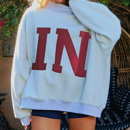 Personalized Indiana Reversible Mockneck
