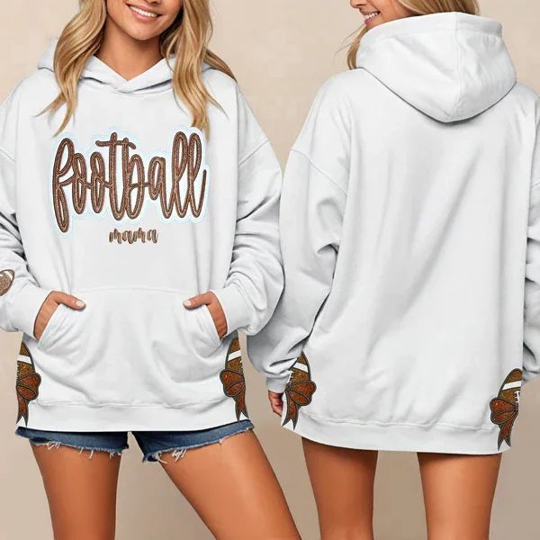 Customized Balls Glitter Sweatshirt Mama Sweatshirt with Sporty Bow – Gifts For Sports Lovers