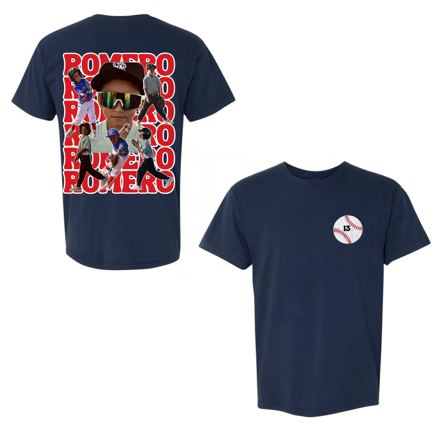 Custom Baseball Sports Photo Shirt