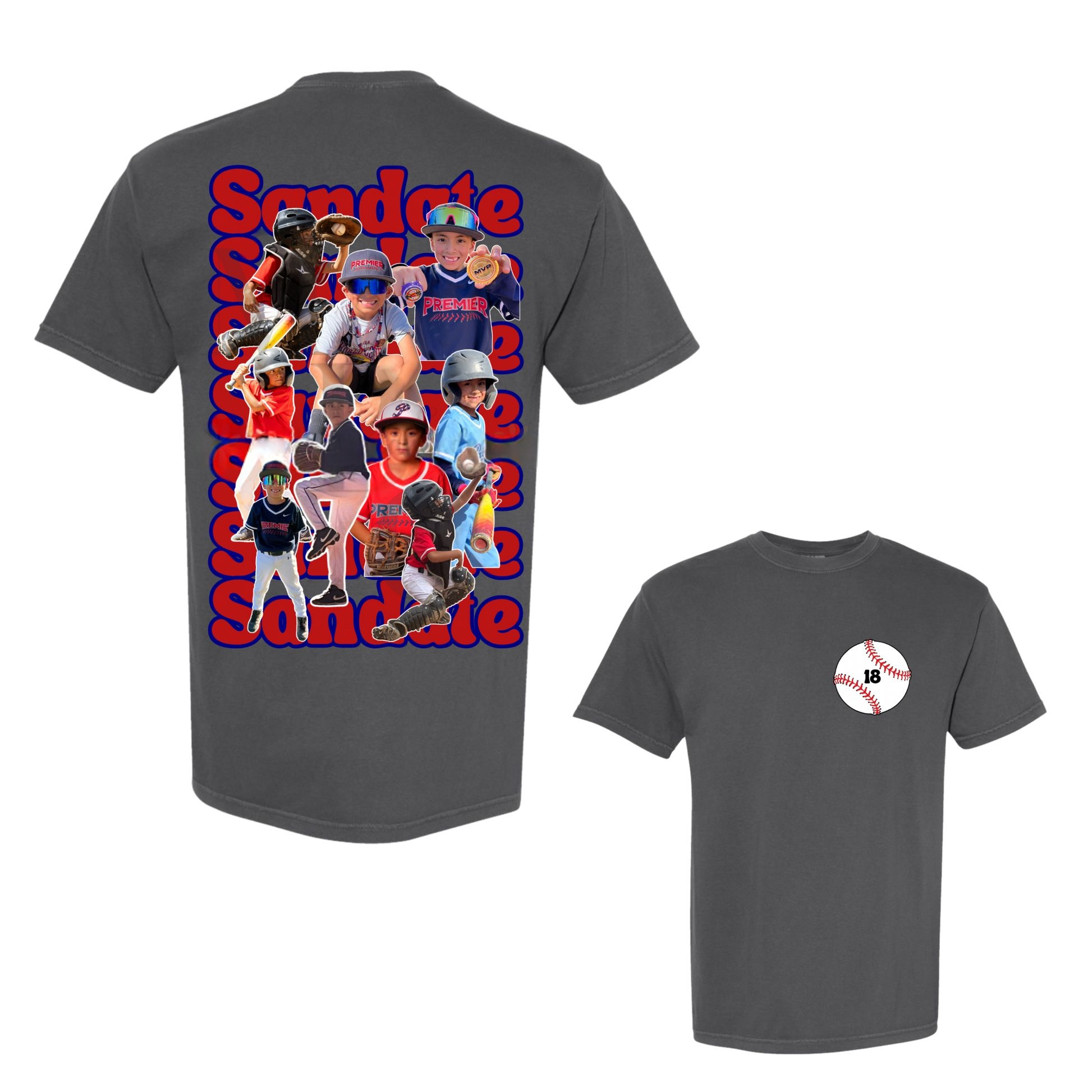 Custom Baseball Sports Photo Shirt