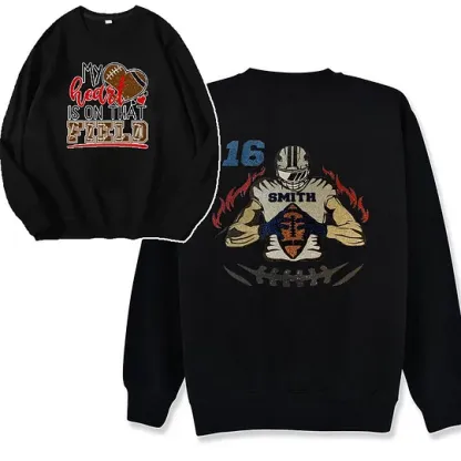 My Heart Is On That Field Football Glitter Shirt