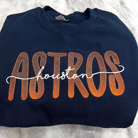 Custom Gradient Grid Embroidered Team Sweatshirt