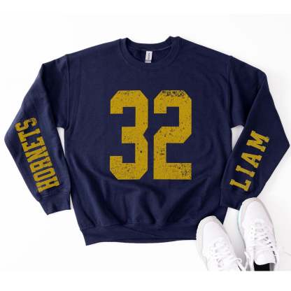 Custom Number Sweatshirt, Baseball Mom, Football Mama Sweater, Sports Number, Personalized Game Day