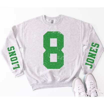 Custom Number Sweatshirt, Baseball Mom, Football Mama Sweater, Sports Number, Personalized Game Day