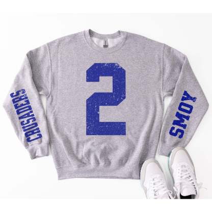 Custom Number Sweatshirt, Baseball Mom, Football Mama Sweater, Sports Number, Personalized Game Day