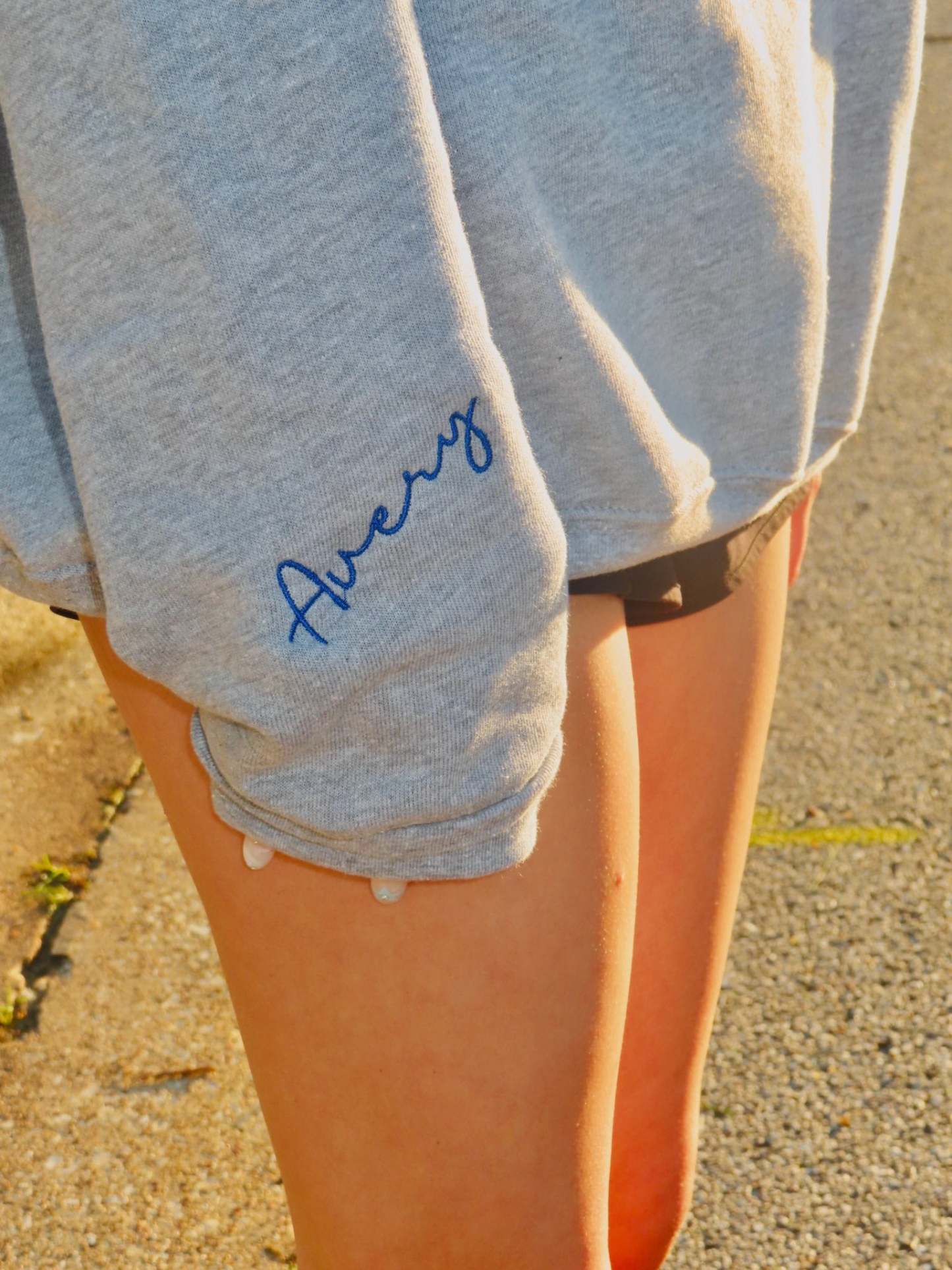 Custom Graduation Year Or Player Number Sweatshirt-Personalized Sleeves For School Spirit, Sports, Or Activities