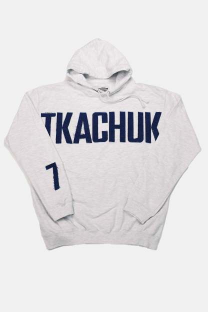 Custom Denim Name/Number Patchwork Sweatshirt