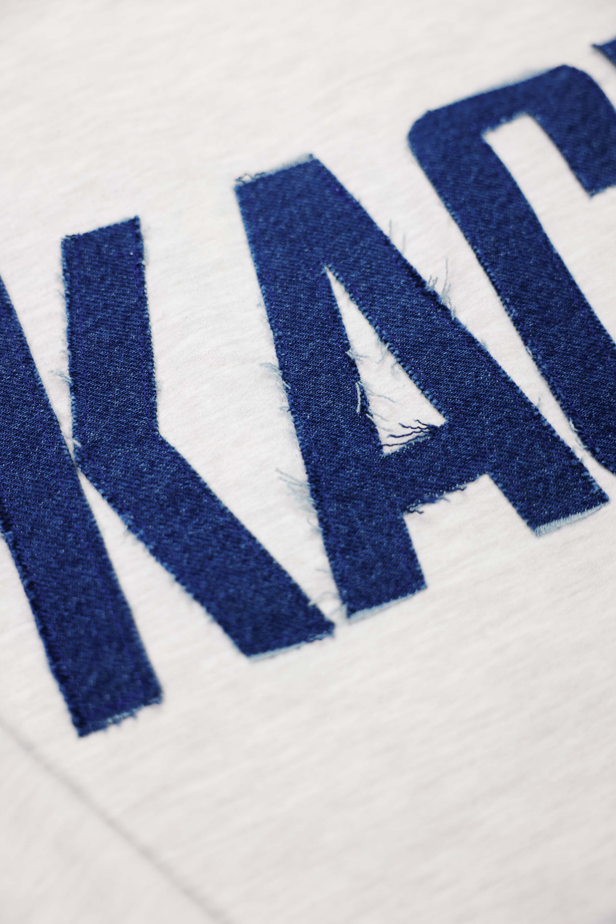 Custom Denim Name/Number Patchwork Sweatshirt