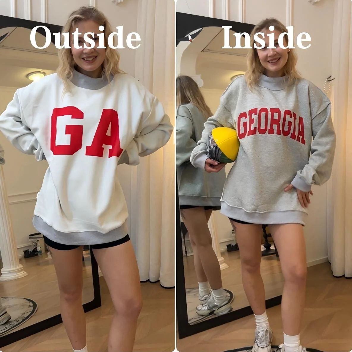 Custom College Team Reversible Mockneck