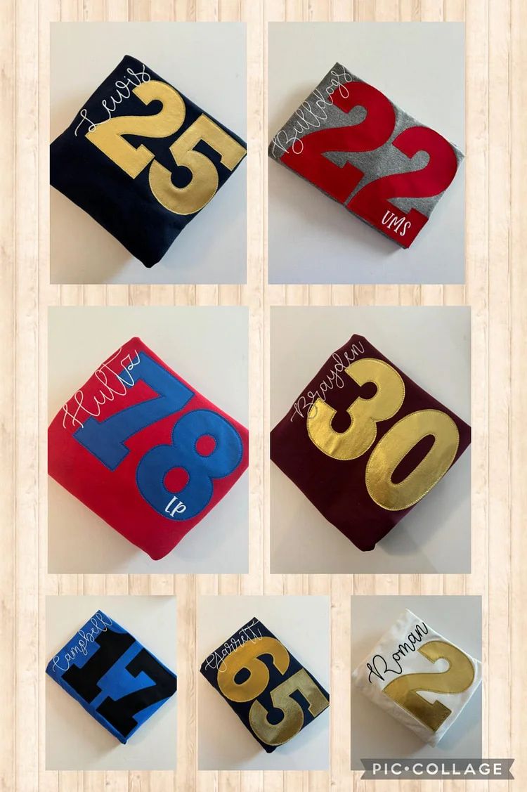 Custom Sports Number Last Name Shirt