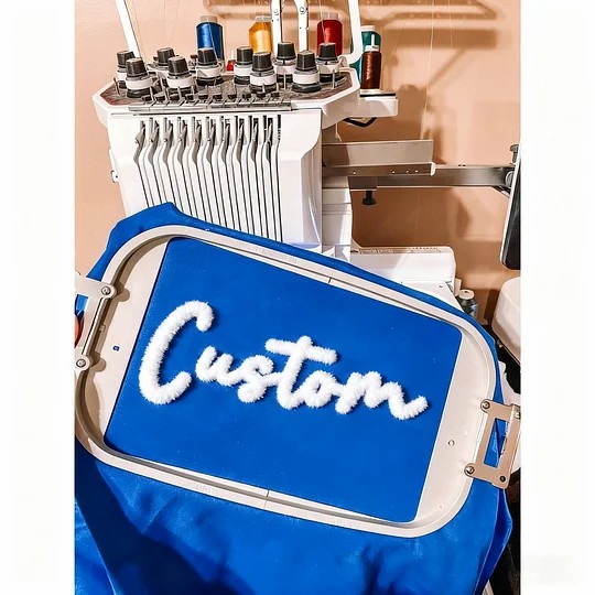 Custom Oversized Team Chenille Embroidered Sweatshirt