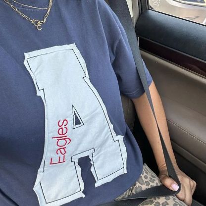 Custom Embroidered Sports Number Crewneck Sweatshirt