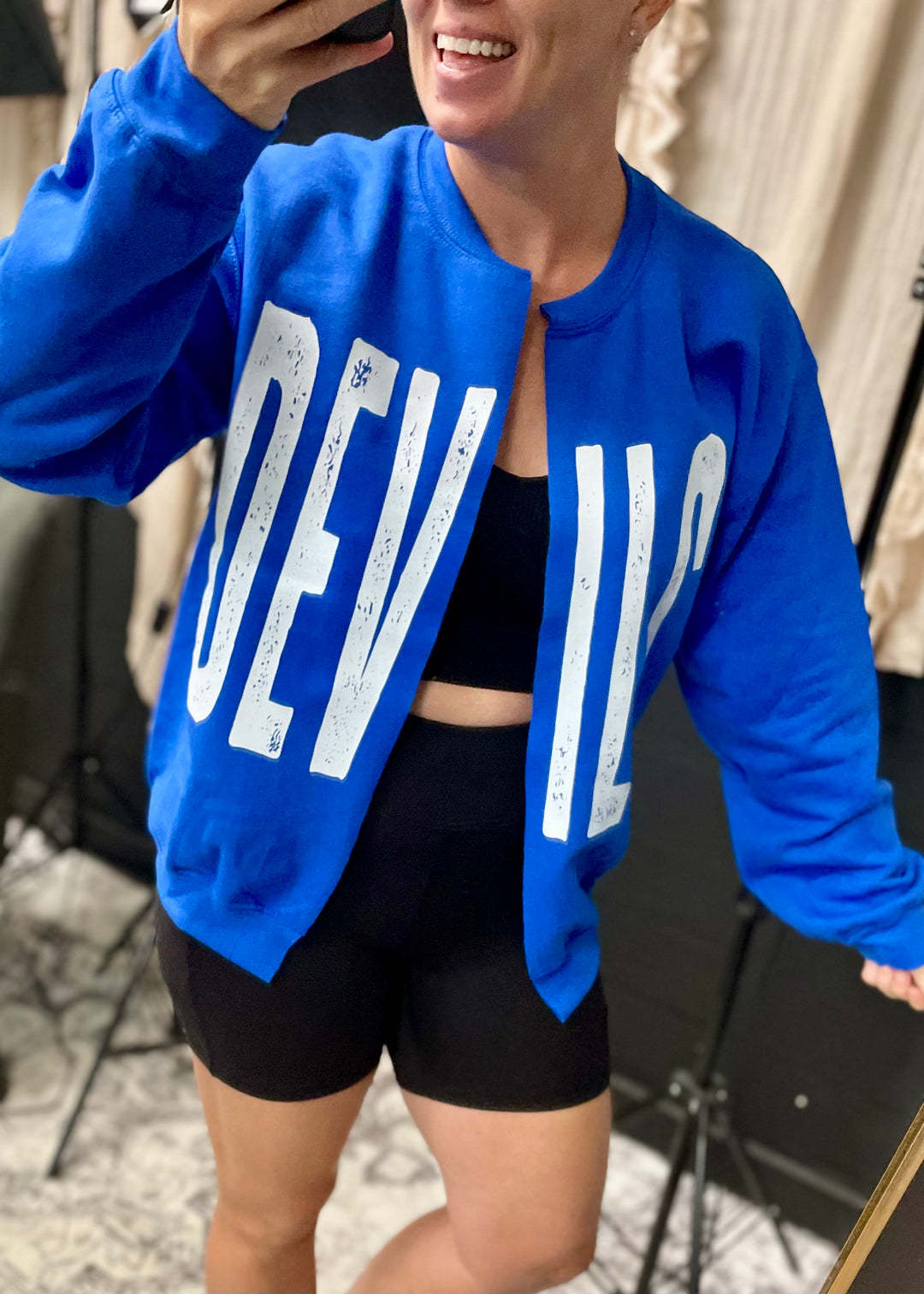 🏈📣 Game Day Spirit Print Sweatshirt | Customizable