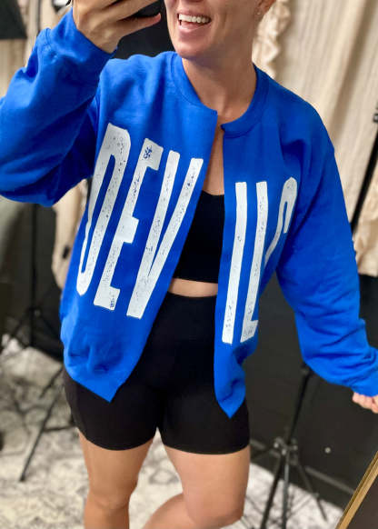 🏈📣 Game Day Spirit Print Sweatshirt | Customizable