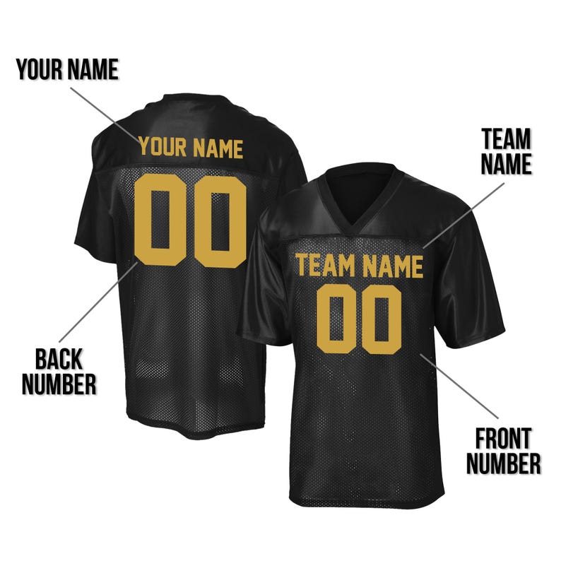 Custom Football Jersey With Name & Number-High-Performance Fabric For Teams & Fans, Personalize Your Game Day Gear