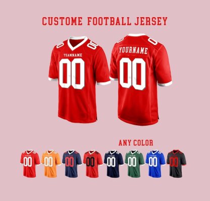 Custom Football Jersey,Personalized Embroidered Name Number Logo,Family Party Shirt