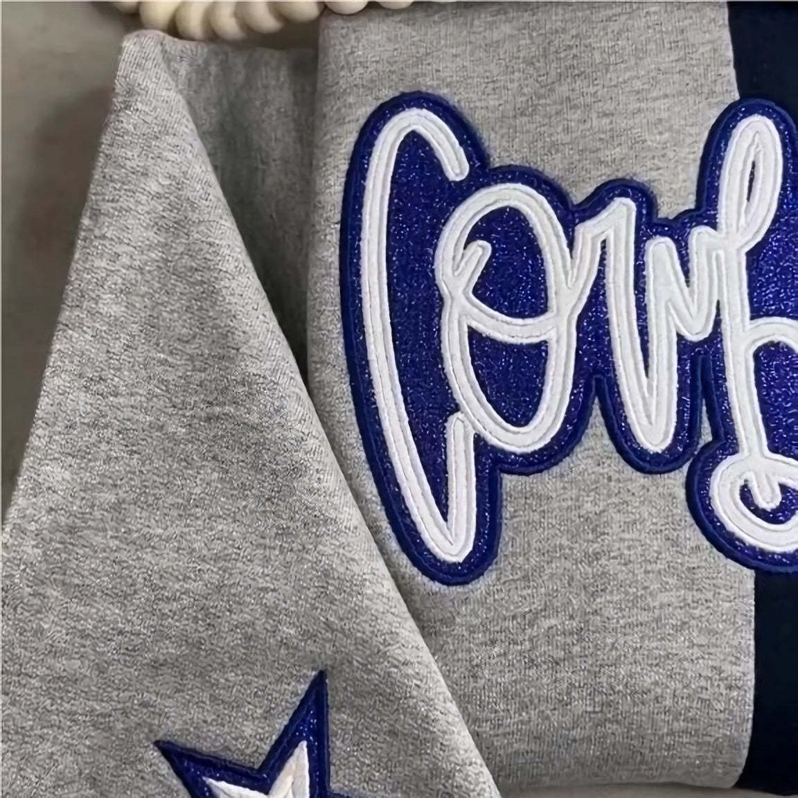 Custom Glittered Split Sweatshirt