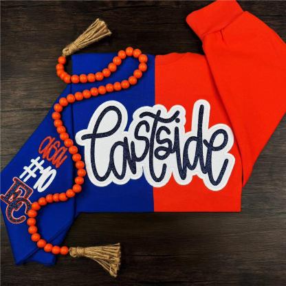 Custom Glittered Split Sweatshirt